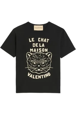 VALENTINO GARAVANI T-shirt à imprimé Chat De La Maison