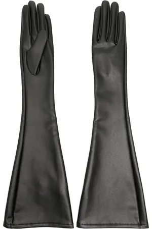 Issey Miyake Gants longs en cuir artificiel