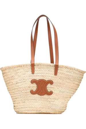Céline Grand sac à main Triomphe Raffia Panier (2020)