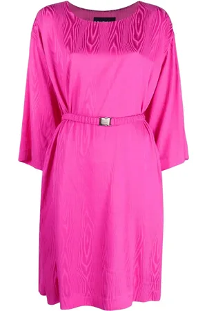 Moschino Robe ceinturée à manches longues