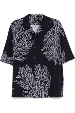 HUGO BOSS Chemise imprimée à détail noué
