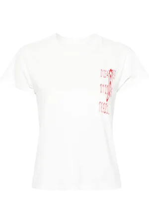 Maison Margiela T-shirt en coton à numéros imprimés