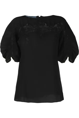 Prada Blouse à empiècements en dentelle