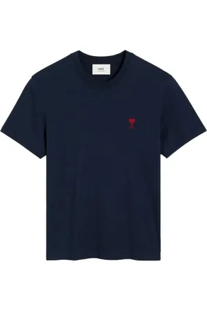 Ami T-shirt nervuré à logo brodé