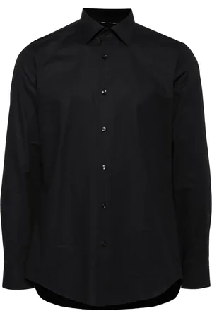 HUGO BOSS Chemise en popeline à manches longues