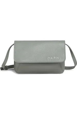 Marni Sac porté épaule en cuir à logo imprimé