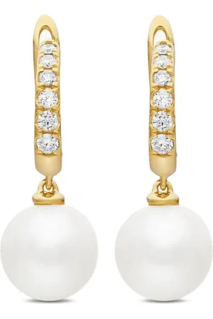 David Yurman Créoles en 18ct pavées de diamants à perle (15,6 mm)