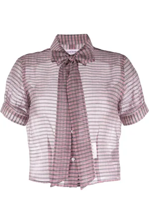 Thom Browne Blouse à col lavallière