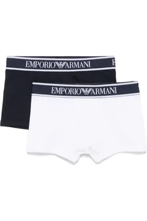 Emporio Armani Lot de deux slips à taille à logo