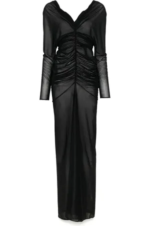 Atlein Robe mi-longue à design froncé