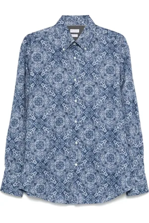 Brunello Cucinelli Chemise à motif cachemire