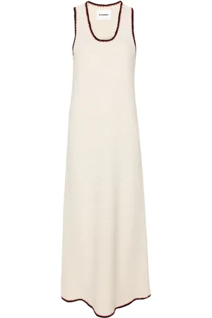 Jil Sander Robe en crochet à coupe longue