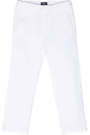 Il gufo Pantalon en coton à coupe droite