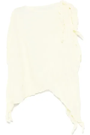 Issey Miyake Blouse à effet froissé