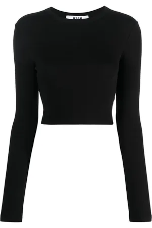 Msgm T-shirt crop en coton