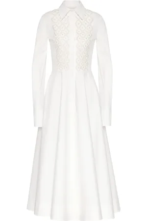 VALENTINO GARAVANI Chemise Compact Popeline à broderies