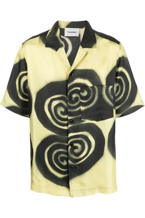 Nanushka Chemise en soie à imprimé graphique