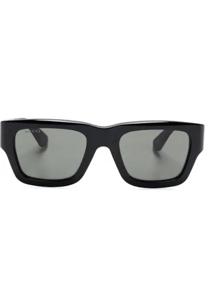 Gucci Lunettes de soleil à monture rectangulaire