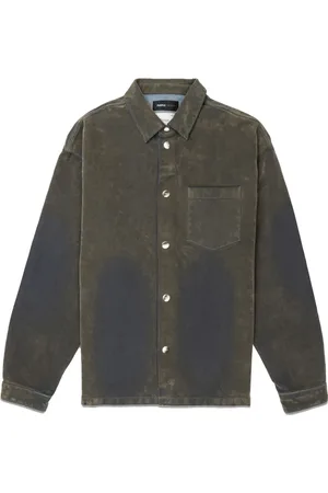 Purple Brand Chemise en jean à effet délavé