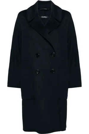 Max Mara Manteau en laine vierge à boutonnière croisée