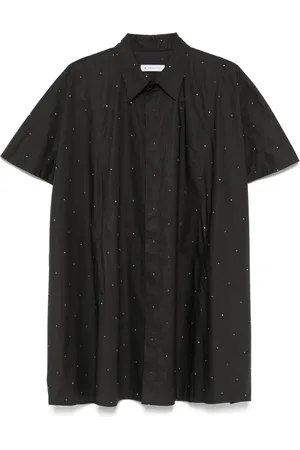 Manuel Ritz Robe-chemise satiné à ornements strassés