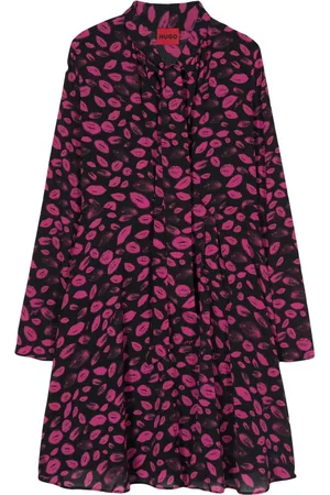 HUGO BOSS Robe Kaleya à imprimé lèvres