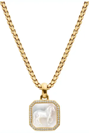 David Yurman Pendentif Petrvs Horse en 18ct orné de diamants
