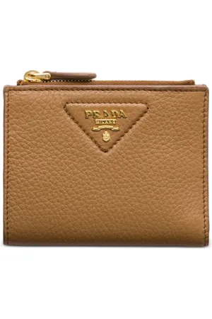 Prada Petit portefeuille en cuir grainé
