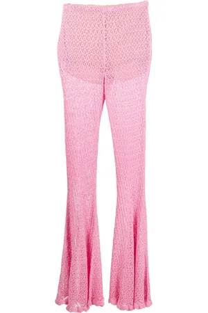 BLUMARINE Pantalon en maille à coupe évasée