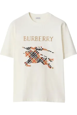Burberry T-shirt à coutures en point de croix
