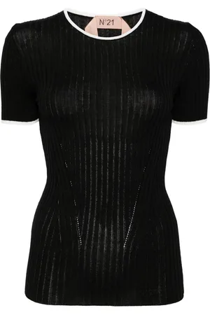 Nº21 T-shirt en maille nervurée