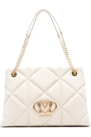 Moschino Sac cabas à plaque logo