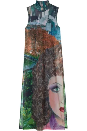 SUNNEI Robe mi-longue à imprimé Véronique