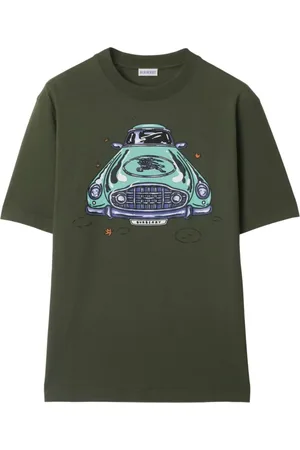 Burberry T-shirt en coton à imprimé voiture