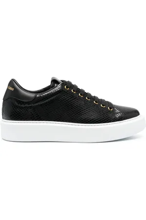 Giuliano Galiano Baskets en cuir texturé