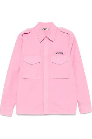 Aspesi Chemise à logo détachable