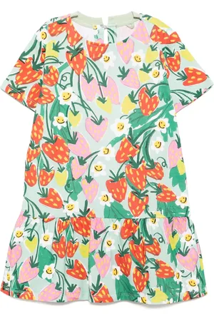 Stella McCartney Robe imprimée à manches courtes