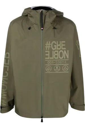 Moncler Veste Fel à logo imprimé