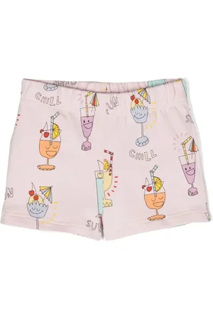Stella McCartney Short en coton à imprimé graphique
