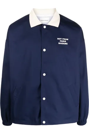 Drôle de Monsieur Veste bomber à slogan imprimé