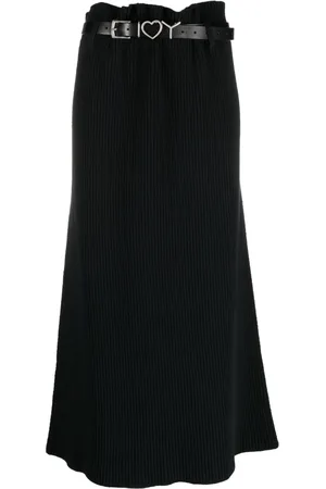 Y / PROJECT Jupe nervurée à taille haute