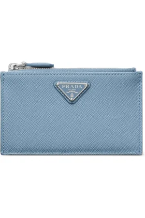 Prada Porte-cartes à effet grainé