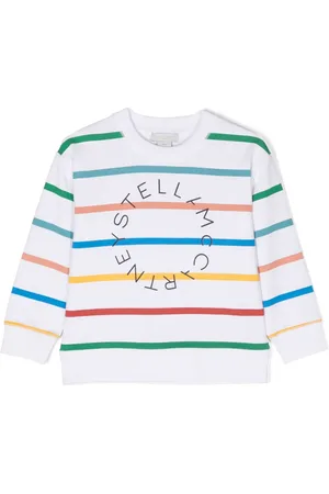 Stella McCartney Sweat rayé à logo imprimé