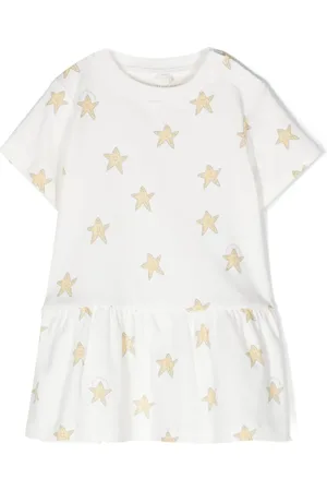 Stella McCartney Robe en coton à étoiles imprimées