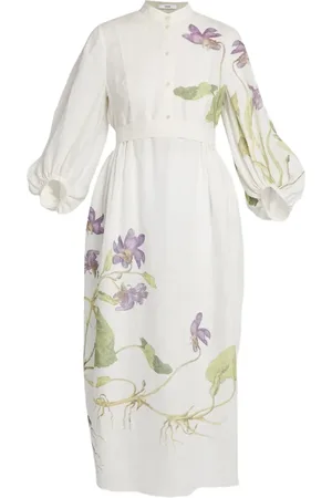 Erdem Robe mi-longue à fleurs