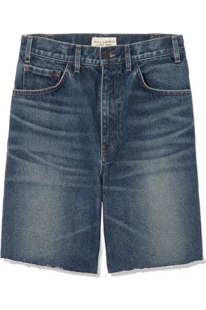 NILI LOTAN Short en jean à effet usé
