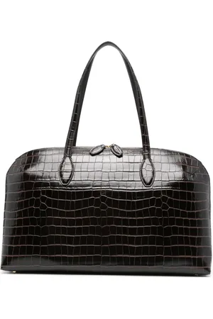 Totême Sac à main à effet peau de crocodile