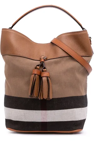 Burberry Sac à bandoulière Mega Check Canvas Ashby Tassel (2000-2017)