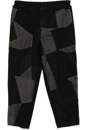 Comme des Garçons Pantalon Gabardine à design patchwork
