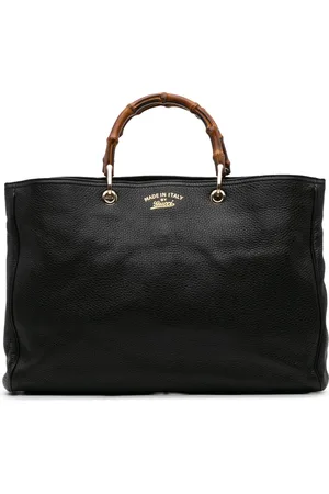 Gucci Grand sac à main Bamboo Shopper en cuir de veau (2016-2024)